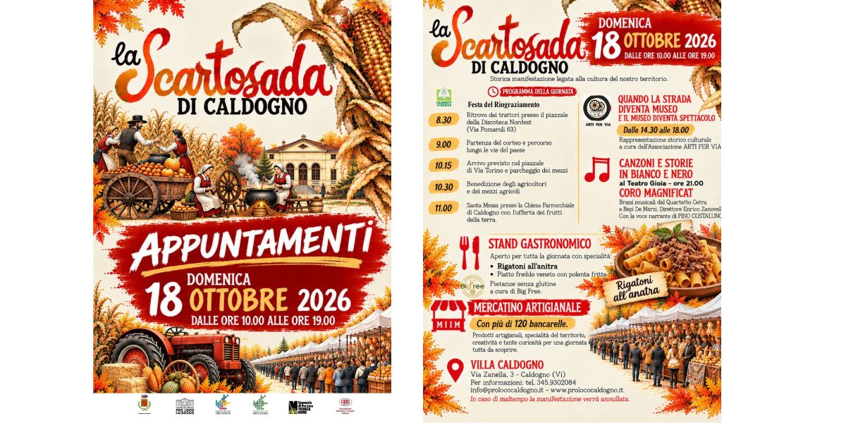 scartosada di caldogno 2026 la scartosada in villa caldogno